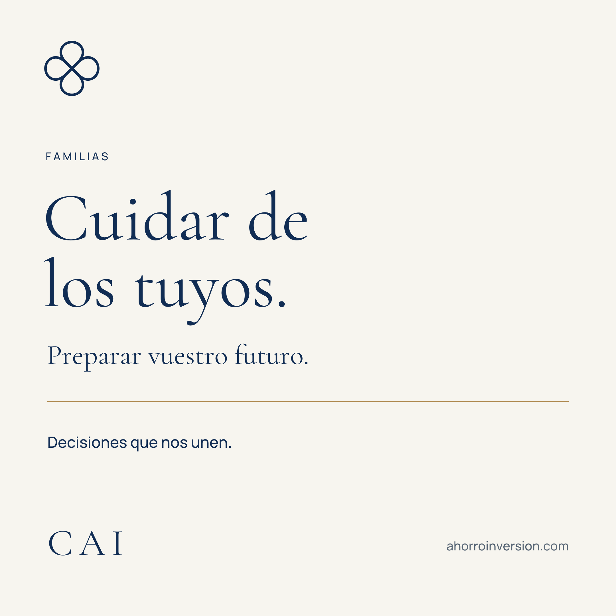 Publicación editorial de CAI Familias